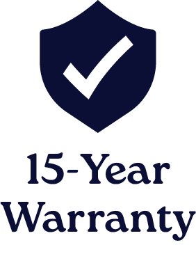 15-year mattress warranty icon.
