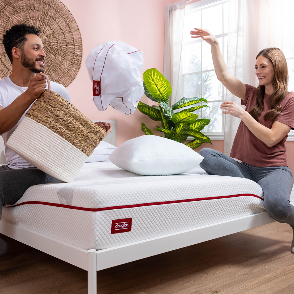 Pillow has a removable, machine washable cover