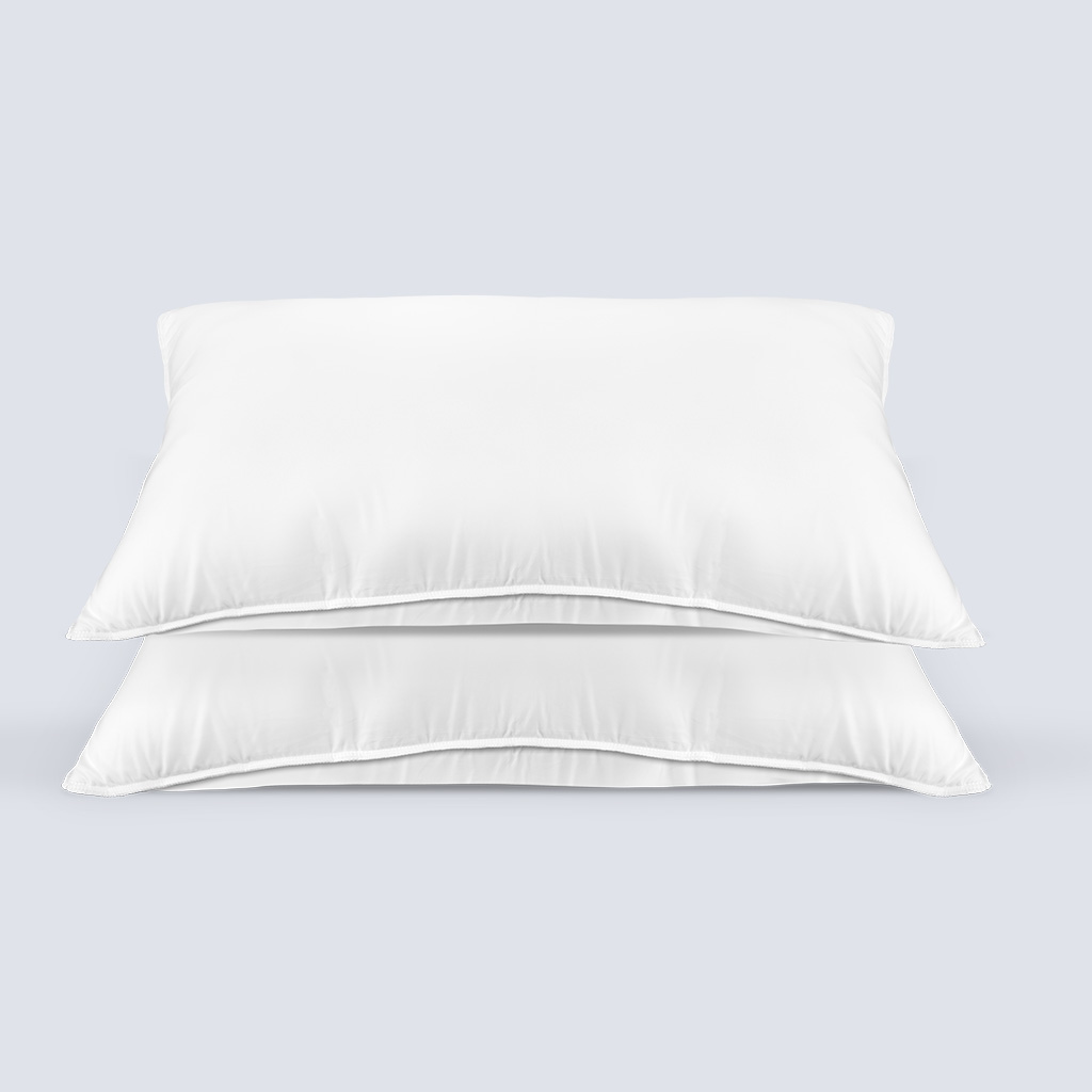 Two pillows included in a Comfort Sleep Bundle