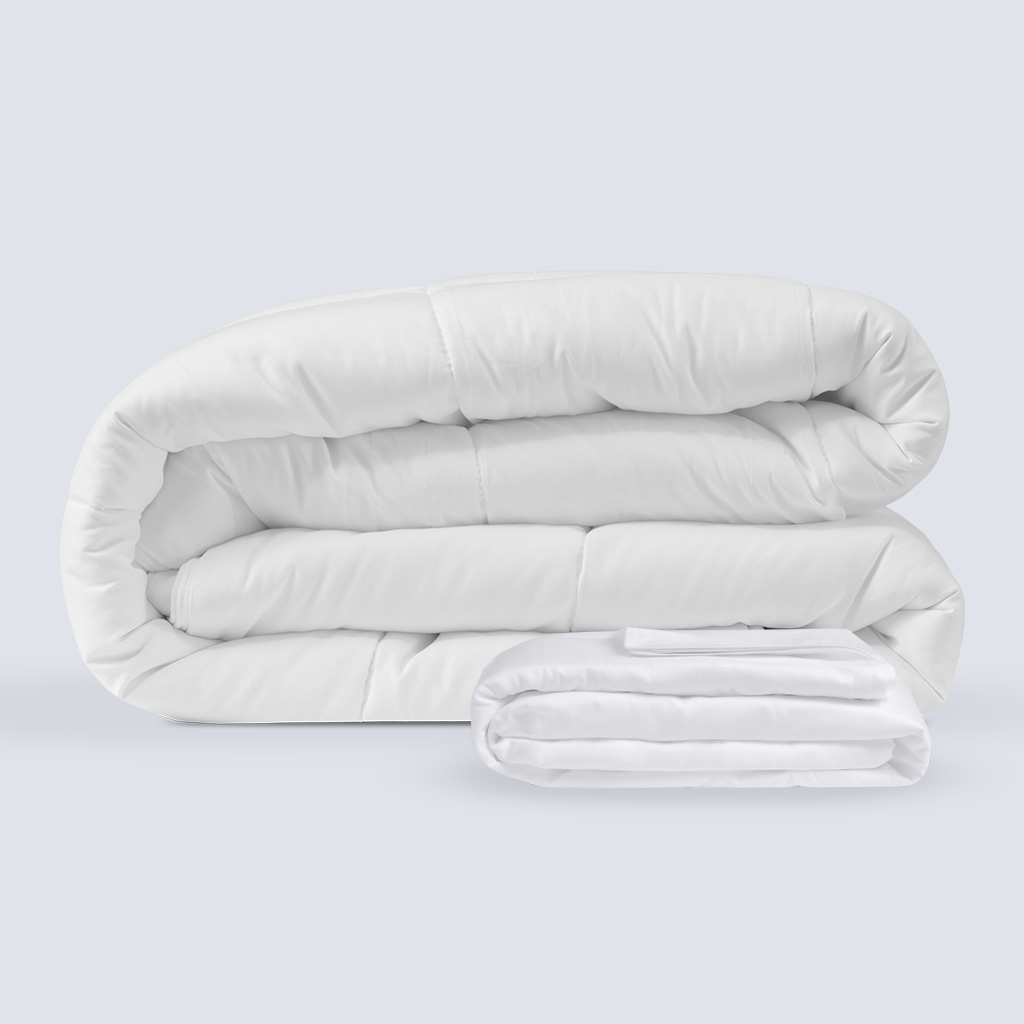 Duvet and duvet cover included with a Comfort Sleep Bundle