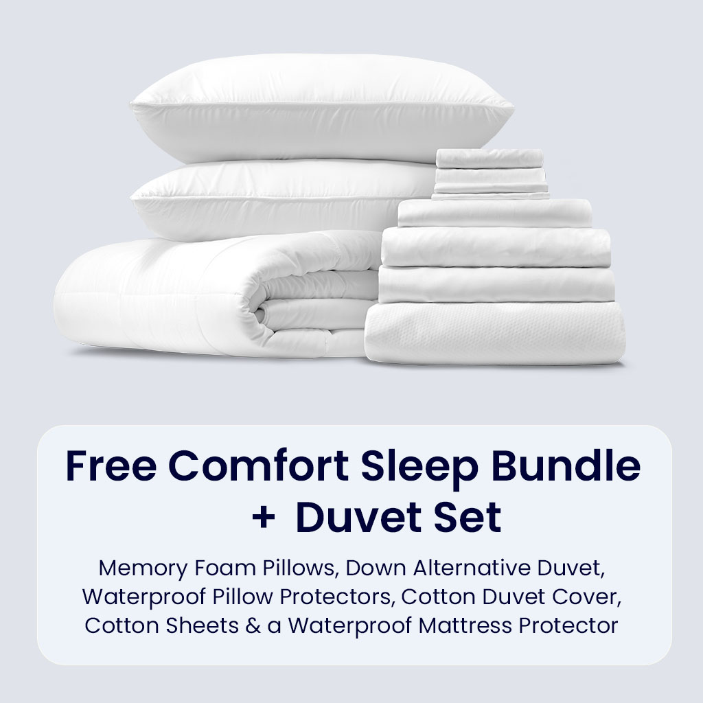 Get a free Comfort Sleep Bundle and Duvet
