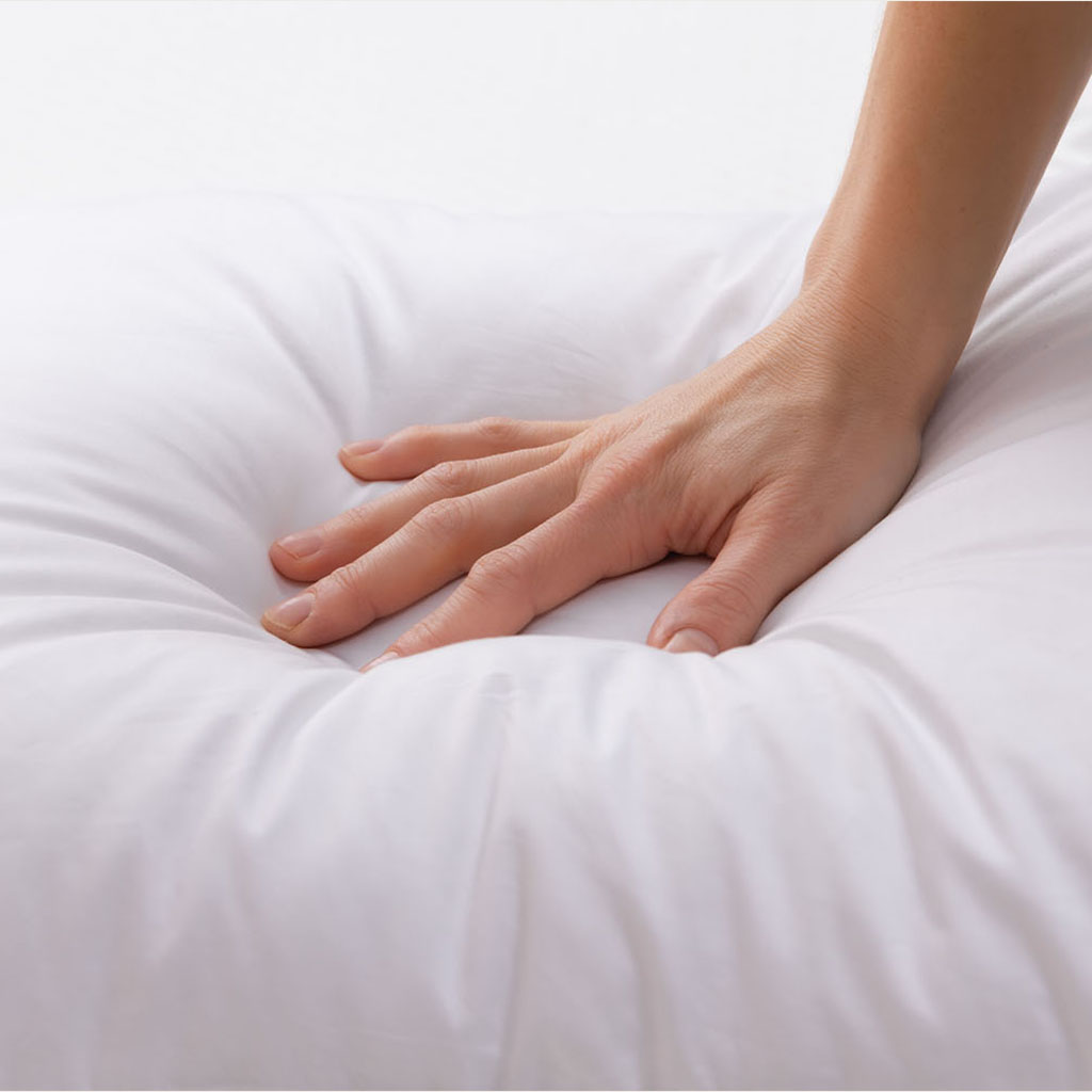 Softness of a down alternative pillow