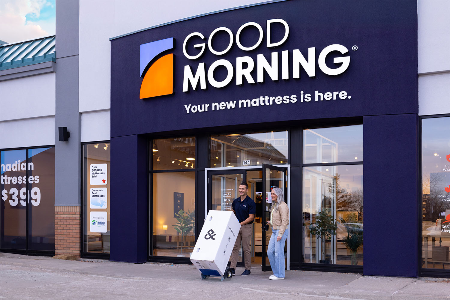 <p>Taking home a Logan & Cove from a GoodMorning store</p>

