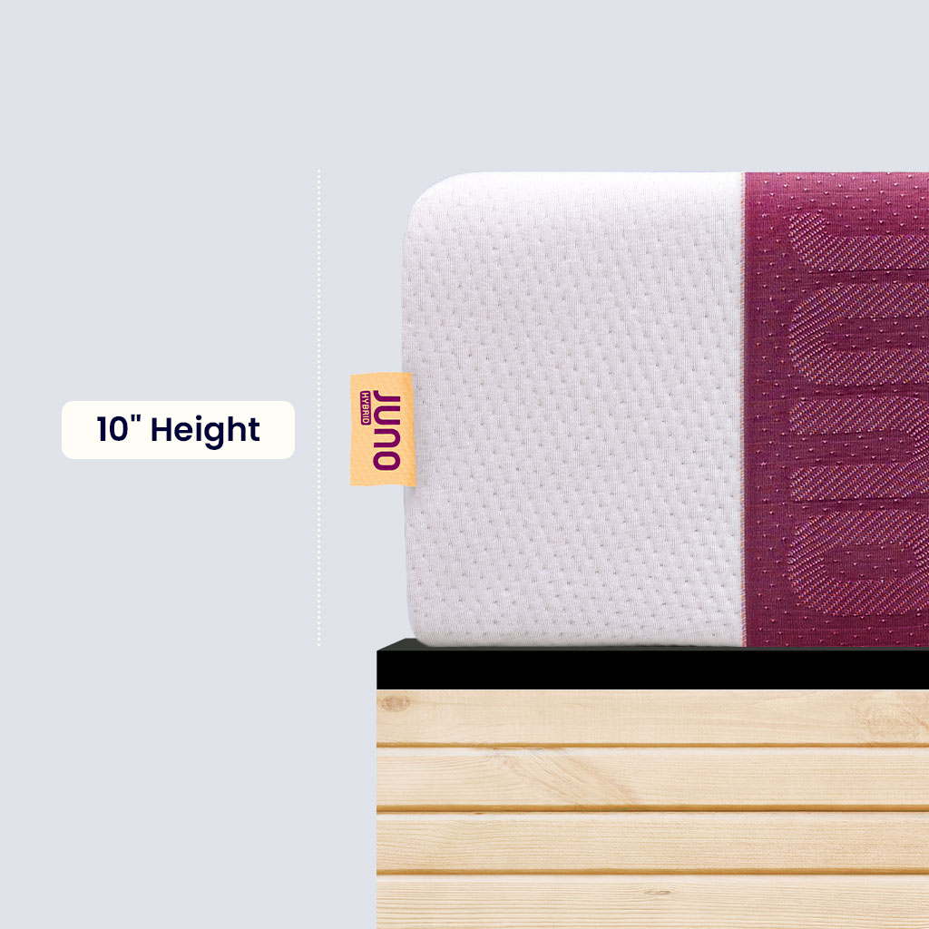 Juno Hybrid RV Mattress 10" height shown