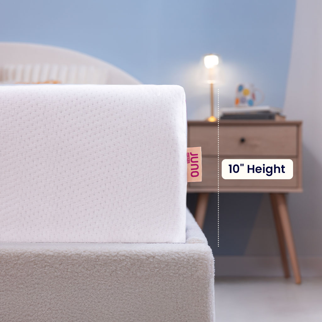 10" thickness of a Juno Hybrid mattress