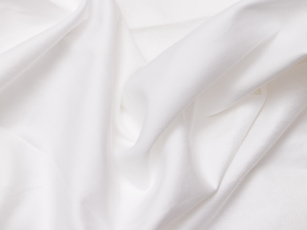 Close-up view of sateen cotton sheets
