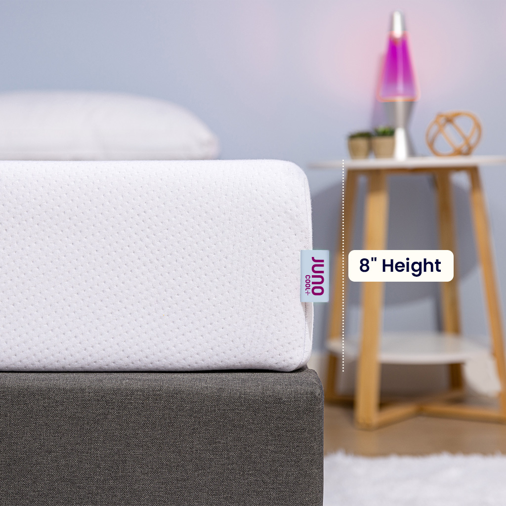 8" height of a Juno Cool+ mattress
