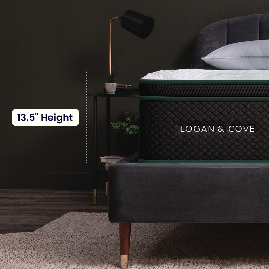 13.5" height of the Logan & Cove Frontier mattress