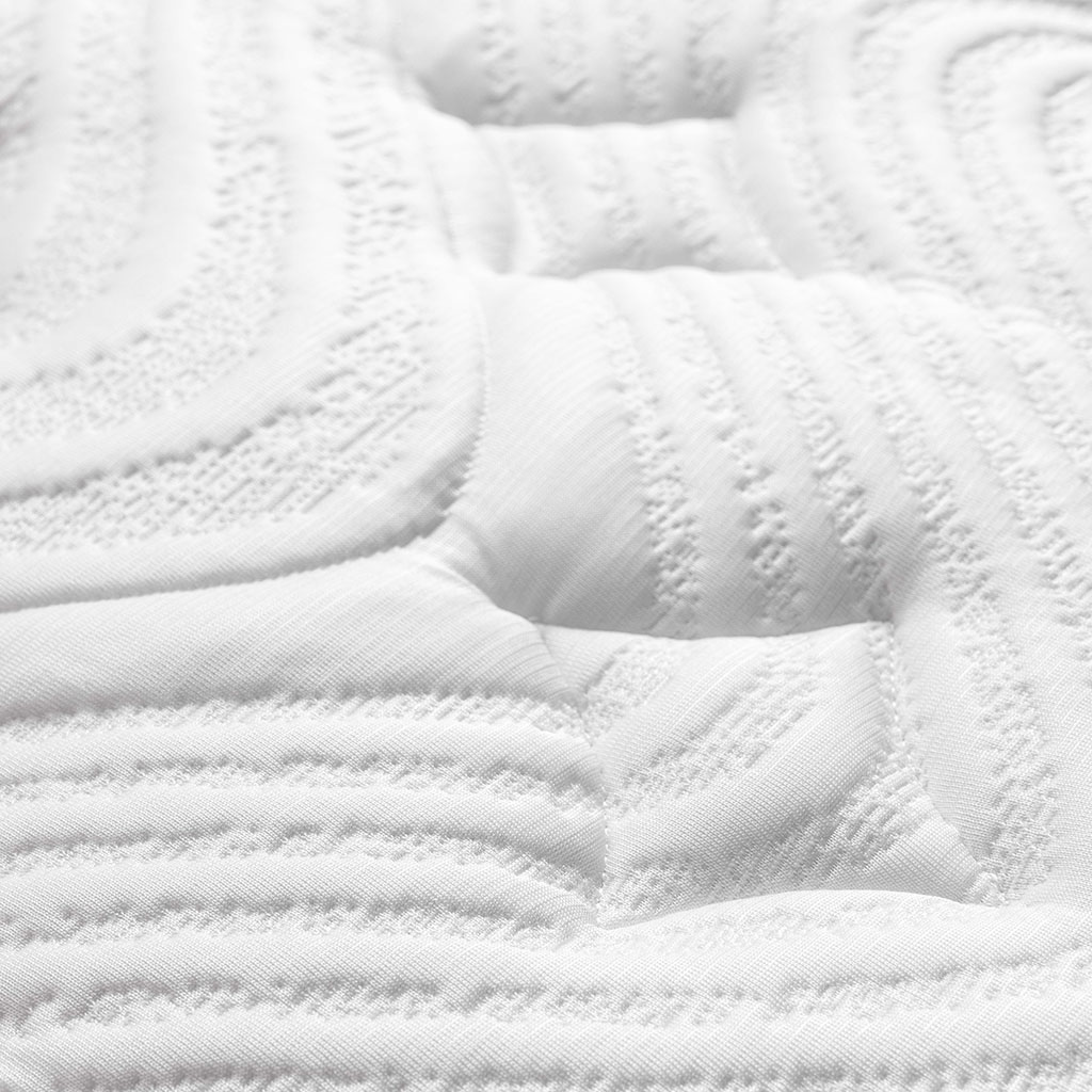 Closeup of the mattress's plush quilted Euro-Top