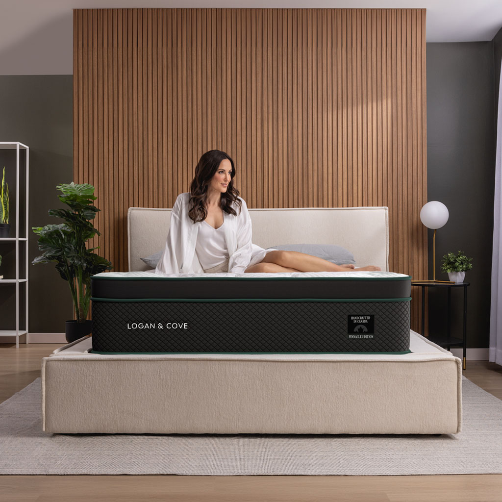 Logan & Cove mattress as part of an elegant bedroom