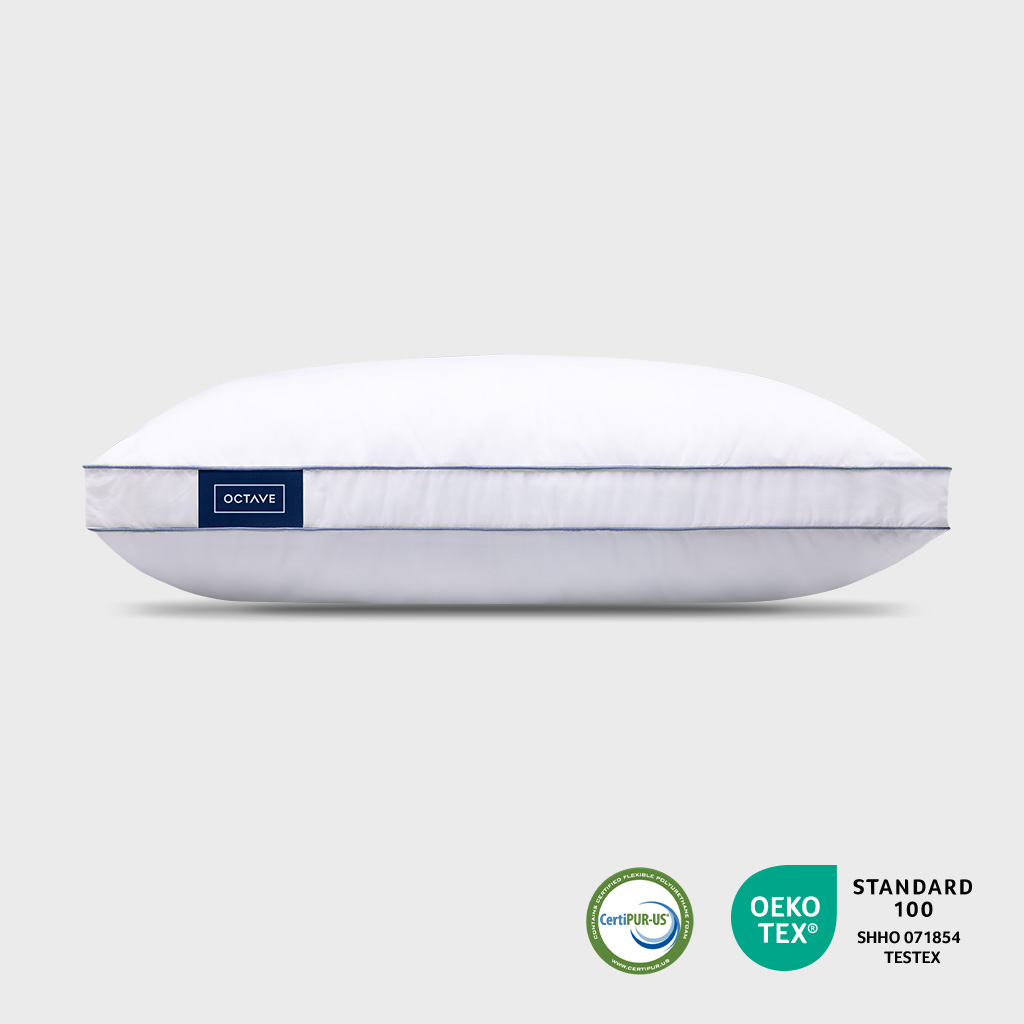 The pillow is OEKO TEX Standard 100 and CertiPUR-US certified.
