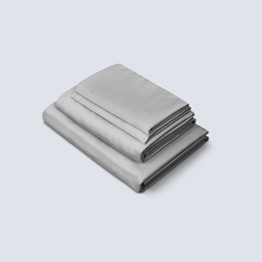 Grey bamboo sheet set