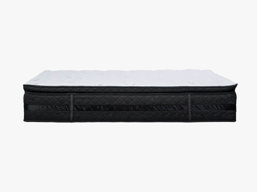 Logan & Cove luxury pillow-top hybrid mattress as seen from the side